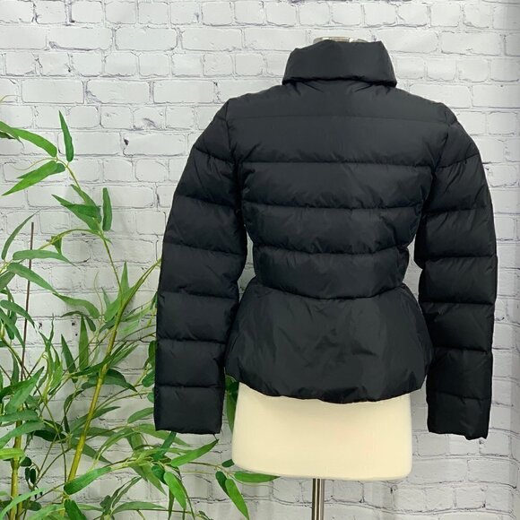 Kate Spade Black Peplum Puffer Jacket - Picture 3 of 6